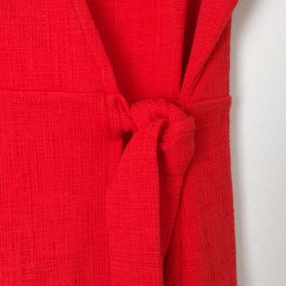 $80 Retail J Crew Textured Knit True Wrap Dress - Picture 4 of 7